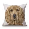 Hand Painting Dog Posters Cushion Cover Greyhound Bull Terrier Labrador Animals Portrait Pillowcase Decorative Pillows For Sofa