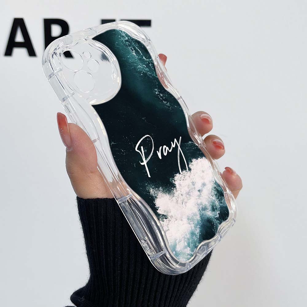 Samsung A14 dla iPhone 15 13 Xiaomi Redmi 13C Huawei Honor 90 Etui na telefony A40 Werset biblijny Jezus Chrystus Sztuka chrześcijańska ekskluzywny Kremowy wzór Miękki futerał