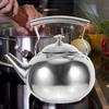 Boiling Tea Kettle with Strainer Heavy Duty Stainless Steel Stove Safe for Home Travel Use Whistling Water Kettle