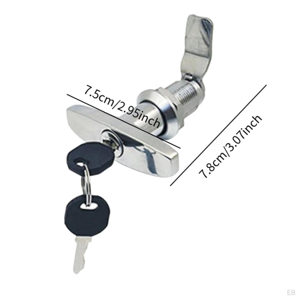 T Handle Door Lock Latch Replacement Multifunctional Simple Assembly for Garage Accessories