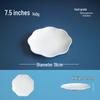 777 White A5 Melamine Lace Edge Serving Plates