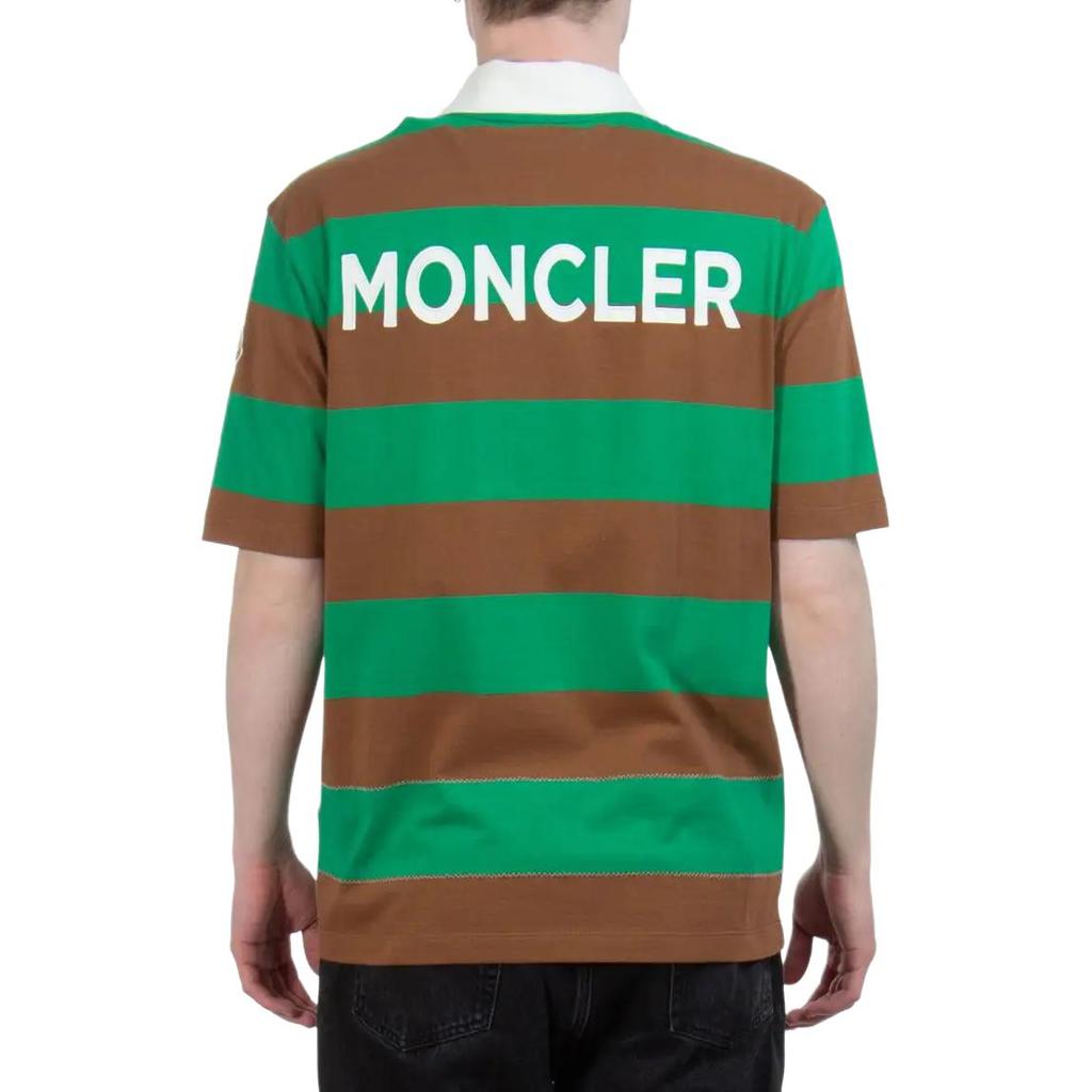 Moncler Striped Fashion Versatile Comfortable Loose Fit Polo Shirt Men tops H10918A00016899NN806