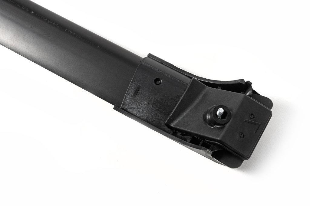 Crossed On Roof Rails Without a Key (2 Pcs) Black for Lada Largus