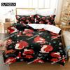 Cartoon Weihnachtsmann Bettwäscheset Bettbezugset 3D Bettwäsche Digitaldruck Bettwäsche Queen Size Bettwäscheset Modisches Design