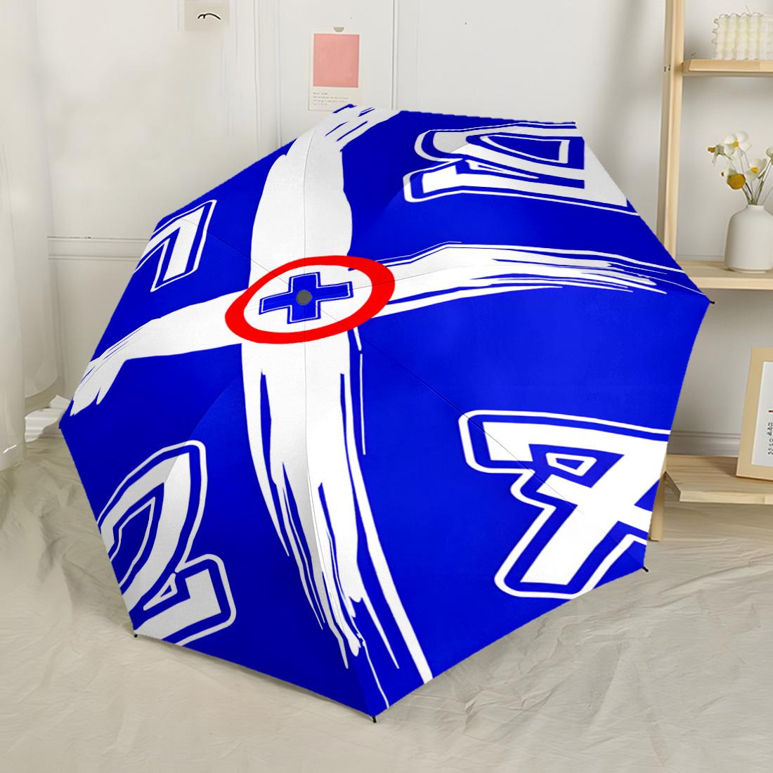 

Cruz Azul Football Club Outdoor Automatic Umbrella Compact 8-Rib Lightweight Foldable Design for Outdoor Daily Use Compact Folding Umbrella