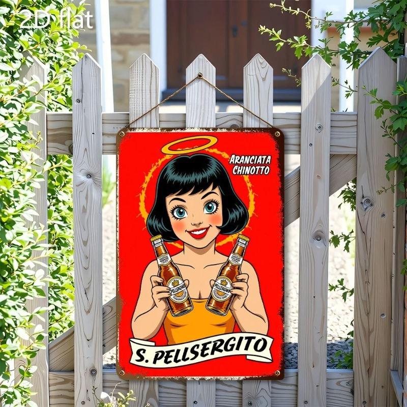 Pin-Up Girl Blechschilder, Garage Werkstatt Metalldekor 20x30cm