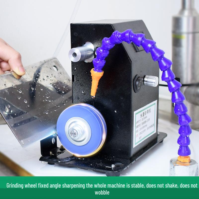 Water-Cooled Electric Sharpener: Automatic Belt Grinder for Scissors & Multipurpose Household Use