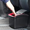 CARMATE Car Trash Can with Red DZ309 Weight, Carbon-look,
