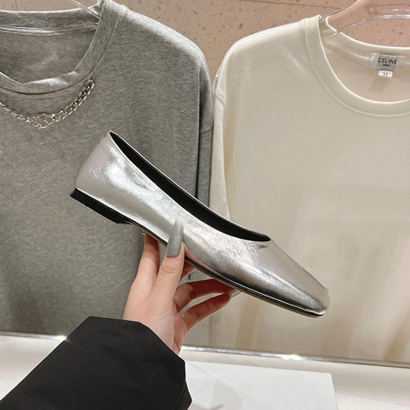 Fashion AIYUQI 2025 New Square Toe Women's Flat Shoes Slip-on Mary Jane Female Shoes Large Size Ballet Loafers for Women