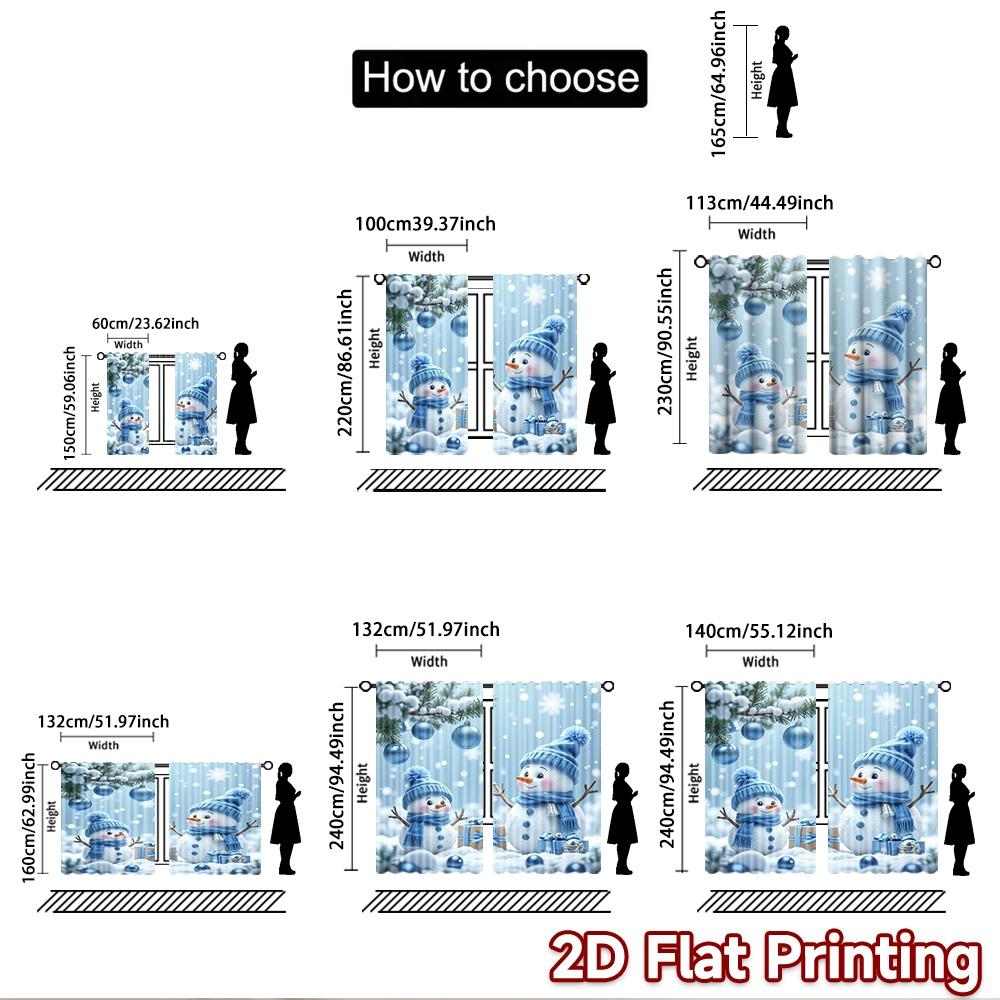 2D Flat Photography Backdrop Photography Backdrop Christmas Snowmen and Gifts 100% Polyester Holiday Decorations Perfect for