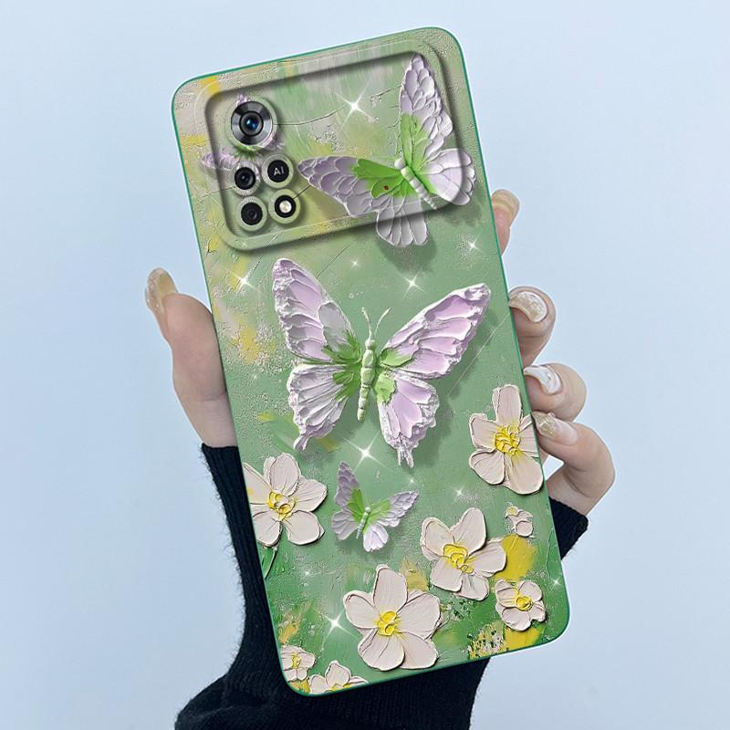 For Xiaomi Poco X4 Pro 5G Case Sweet Girls Cats Soft Silicone Phone Back Cover For Xiaomi PocoX4 M4 Pro Bumper Protective Casing