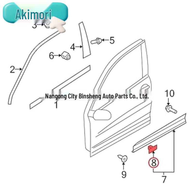 Compatible with 20 Sets Volkswagen Tiguan Mk1 Mk2 Front/Rear Fenders & Wheels (3C0853585, 3C0853586)
