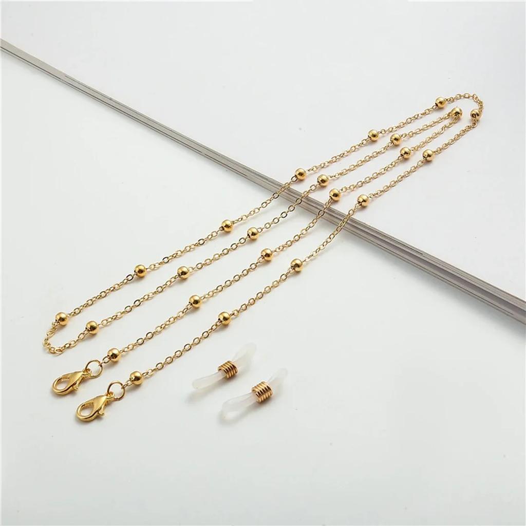 Fashion Beaded Glasses Chain Summer Beads Hangs Mask Strap Handmade Necklace for Women Sunglasses Lanyard Jewelry