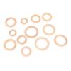 12Pcs Wooden Rings 6 Different Sizes Natural Wood Rings Unfinished Wooden Rings for Crafts Macrame Jewelry Making