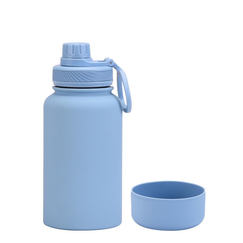 650Ml Stainless Steel Thermos Cup Non-Slip Outdoor Portable Water Cup Simple Wide Mouth Sports Kettle