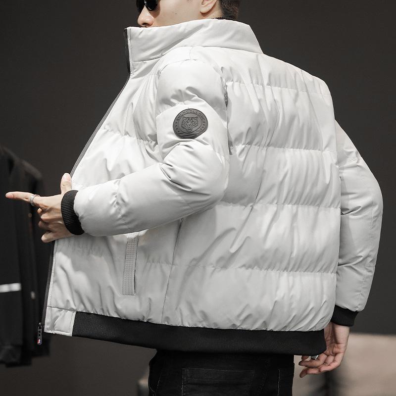 Giacca Abiti in Cotone alla Moda Invernali da Uomo Abbigliamento da Uomo Versione Coreana Abiti in Cotone Giacca Marca Trendy Abiti Pane Giacca Imbottita in Cotone da Uomo