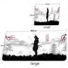 Mouse Pad Guerreiro Samurai Mousepad Preto Gamer Acessórios de Computador Teclado Mesa Tapete Empresa Gaming Laptop Mesa Acessório Pc