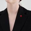 Cute Simple Red Love Heart Brooches for Women Girls Sweet Heart Shape Brooch Lapel Pin Badges Clothes Hat Accessories Gifts 2026