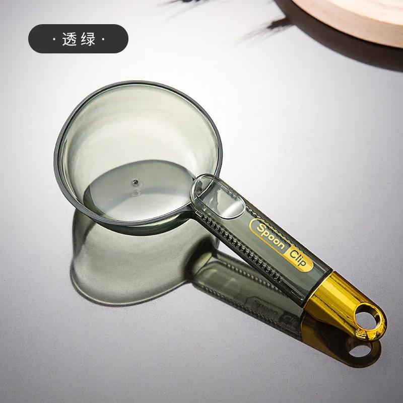 

Новый измерительный инструмент с длинной ручкой, ложка с зажимом для кофе, симпатичный совок для риса, муки, риса, выпечки, кормления домашних животных, корма для собак и кошек