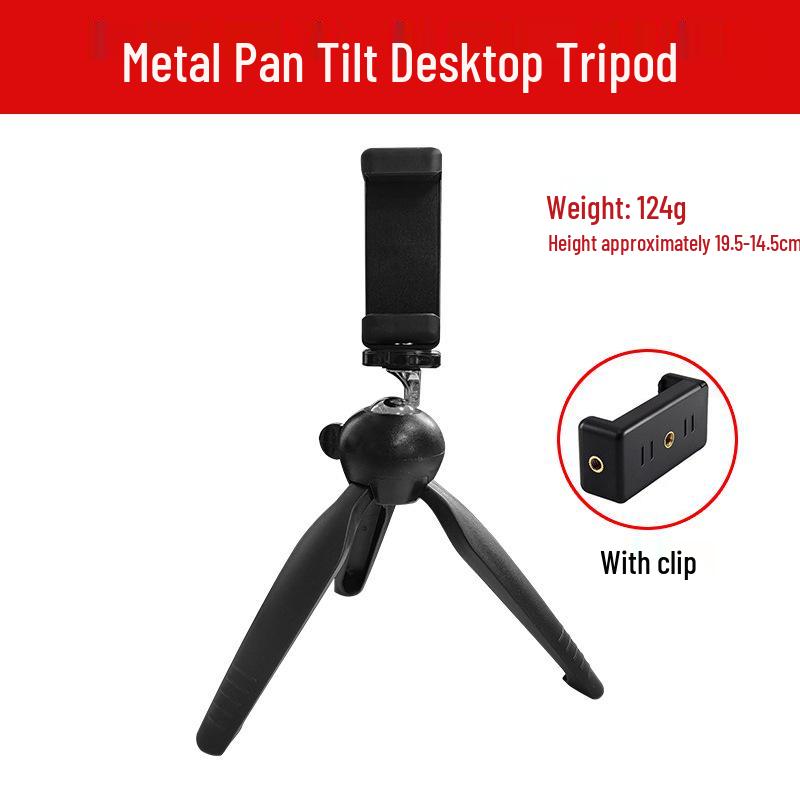 Portable Multifunction Tripod with Universal Ball Head for Phone and Camera Live Streaming and Photography.