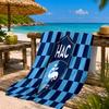 Le Havre Crest Heritage Beach Towel Microfiber Beach Towel, Lightweight and Quick-Dry, for Summer Travel, Swimming Pool Fan Birthday Gift