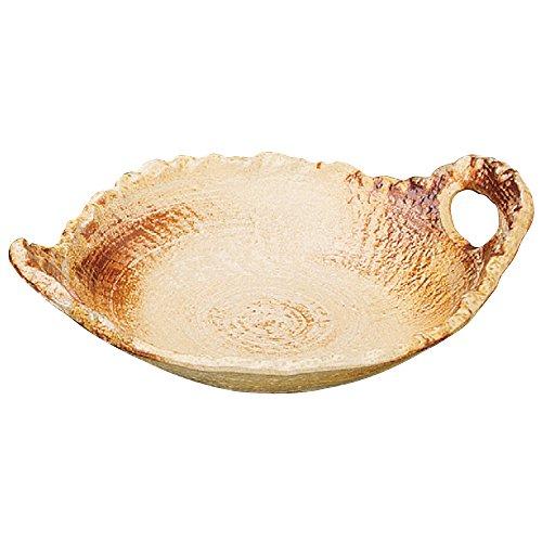 Yamashita Craft Iraho No. 8 Deformed Ceramic Plate, 31.5 x 25.3 x 8 cm, 44506-488