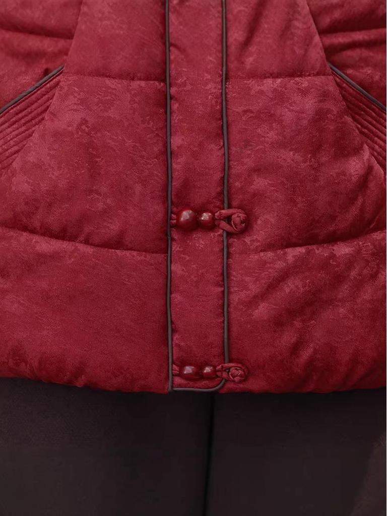 Women's 2025 Winter Plush Cotton Jacket – Petite, Middle-Aged, Short, Thick, Warm Outerwear