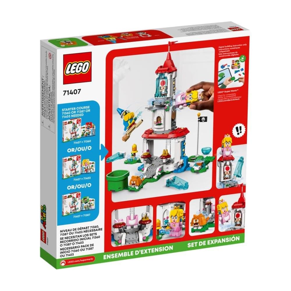 LEGO Super Mario Cat Peach Power-Up and Frozen Tower Challenge 71407 Building Blocks Toy for Kids Ages 7 and Up