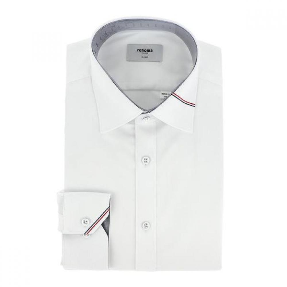Renoma Men Polyester Spantwill Long Sleeve Shirt White Rofsg0002 Wh 095