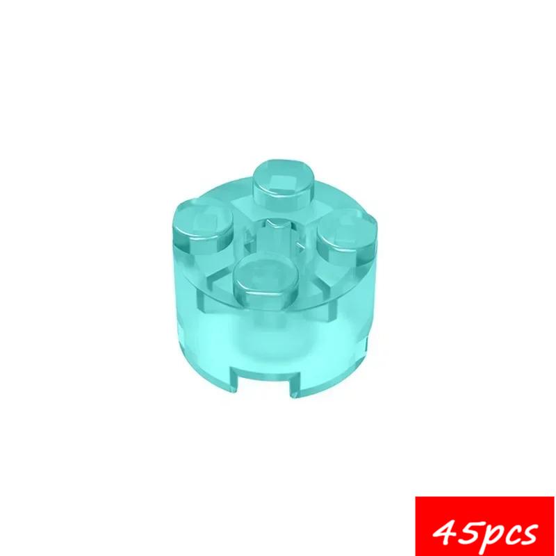 45PCS High-Tech Assemble Particle 6143 6116 39223 3941 2x2 Cylindrical Building Blocks Kit Part Idea DIY Toys For Children Gifts