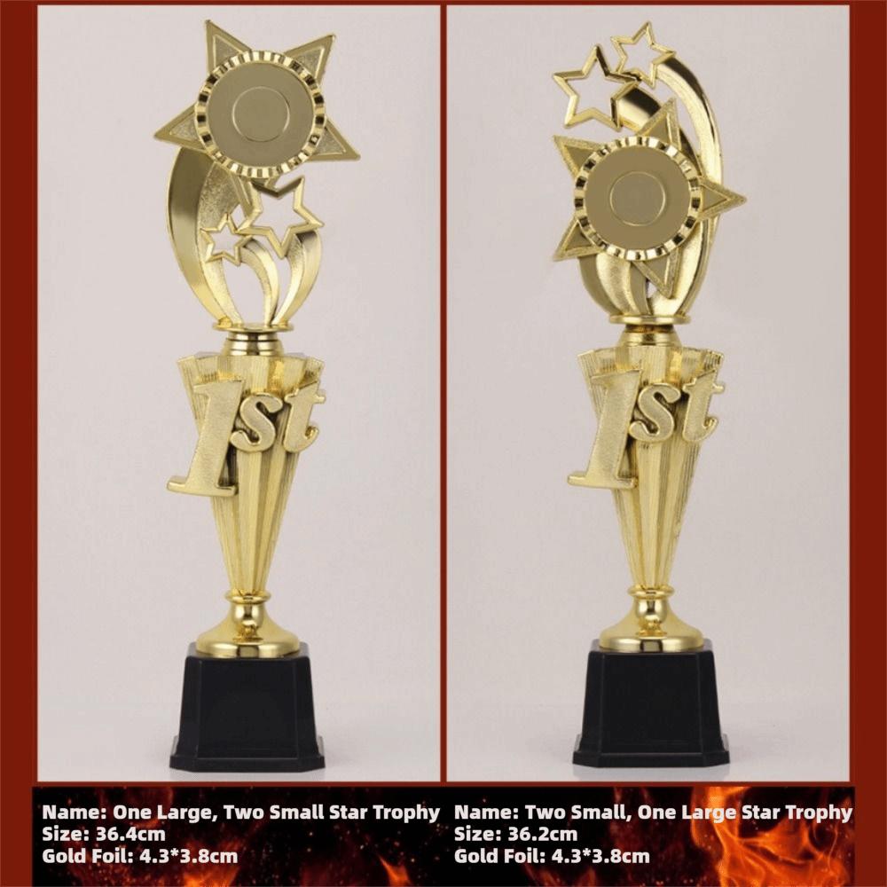 Large Star Trophy Award Plastic Prize Cup Creative Winner Cups  For Team Sport Competition