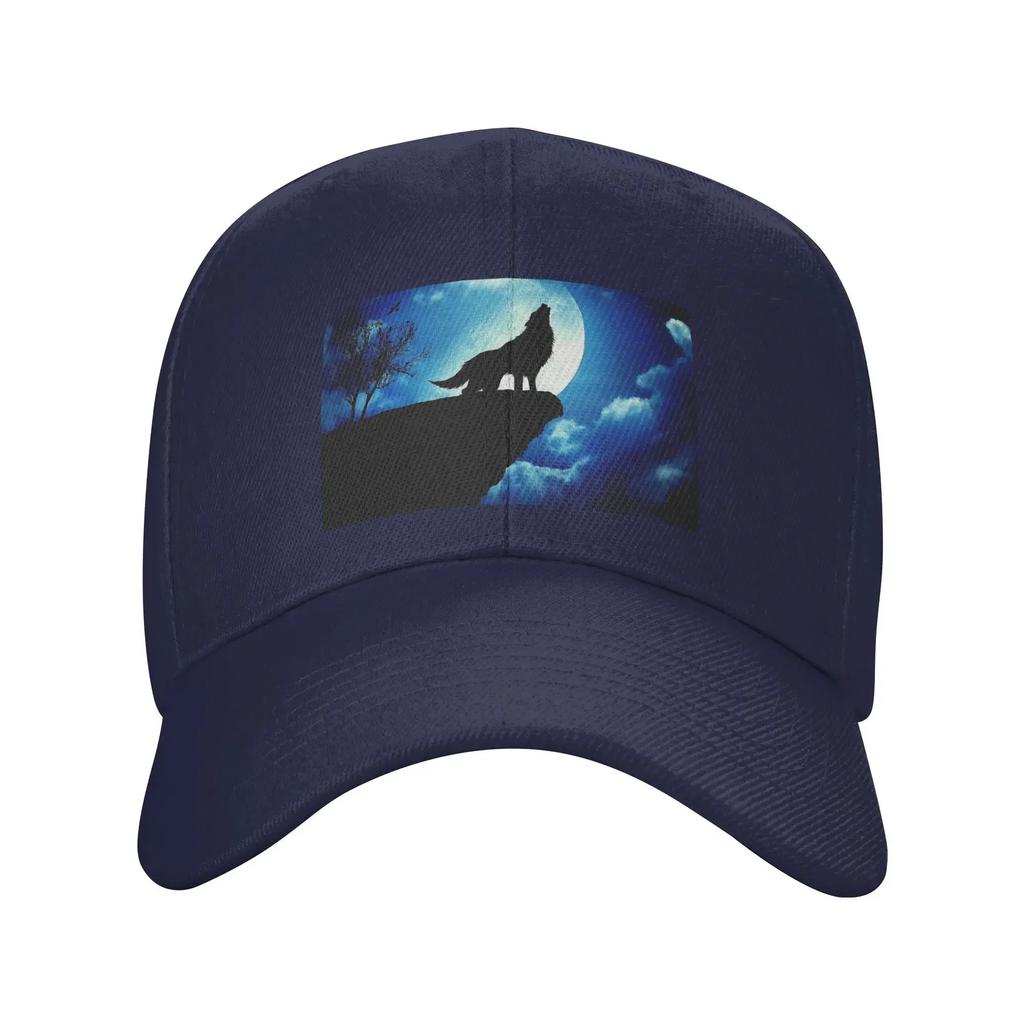 Howling Wolf Baseball Caps Snapback Fashion Baseball Hats Breathable Casual Casquette Outdoor Unisex