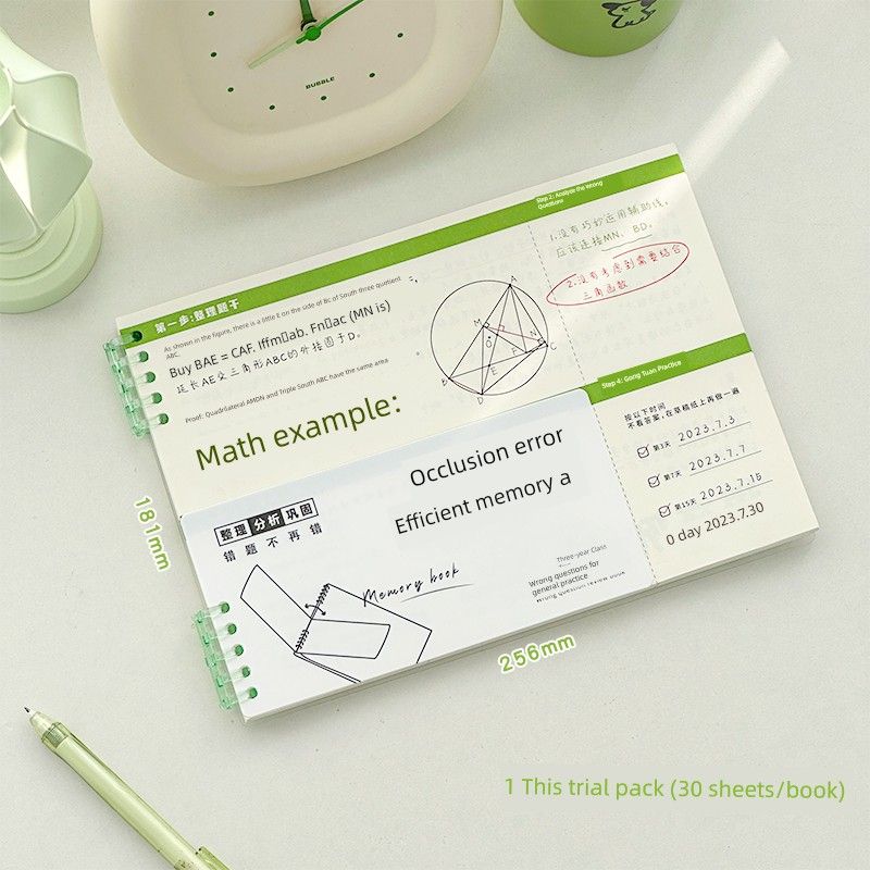 

Loose-Leaf Notebook for Correction Primary School Students Special Math English for Junior High School Students Correction Noteboy Correction Noteboy 1 This Test pack