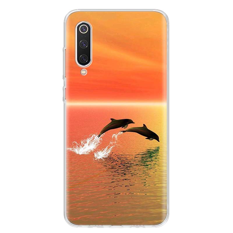 sea animal cute dolphin For Xiaomi Redmi Note 14 13 12 11 10 Pro Phone Case 12S 11S 11T 11E Plus 14Pro 13Pro 12Pro 11Pro Cover N