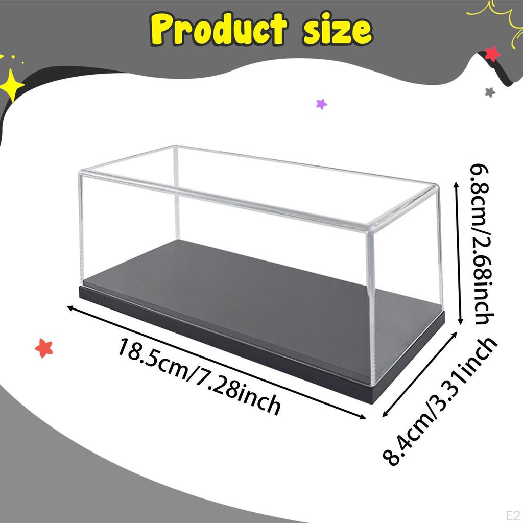 Model Car Display Case Storage Box 1:24 Versatile Decorative Showcase for Toy Cars Arts