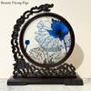 1pc, Su Embroidery Ornaments, Chinese Embroidery Crafts, Double Sided Embroidered Ornament, Solid Wood Desktop Decoration