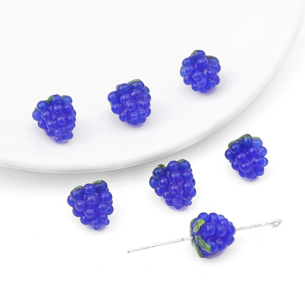 Mini Ciondolo Uva in Vetro Ceco per Bigiotteria Fai da Te – Perfetto per Collane, Braccialetti, Fermacapelli e Ornamenti