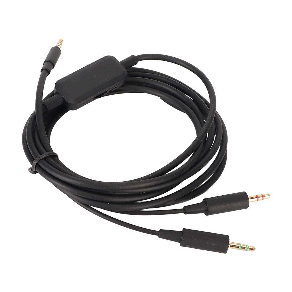 Replacement Headphone Cable 3.5mm Volume Control Sound Cable Compatible for MMX300 MMX300 2nd Gen Headset