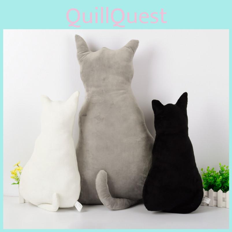 Adorable Plush Back Cat Toy Sofa Pillow Cushion Perfect For Cozy Home Decor