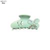 French Inlaid Crystal Pearl Butterfly Hair Clip – Elegant Acetate Flower Claw for Stylish Buns