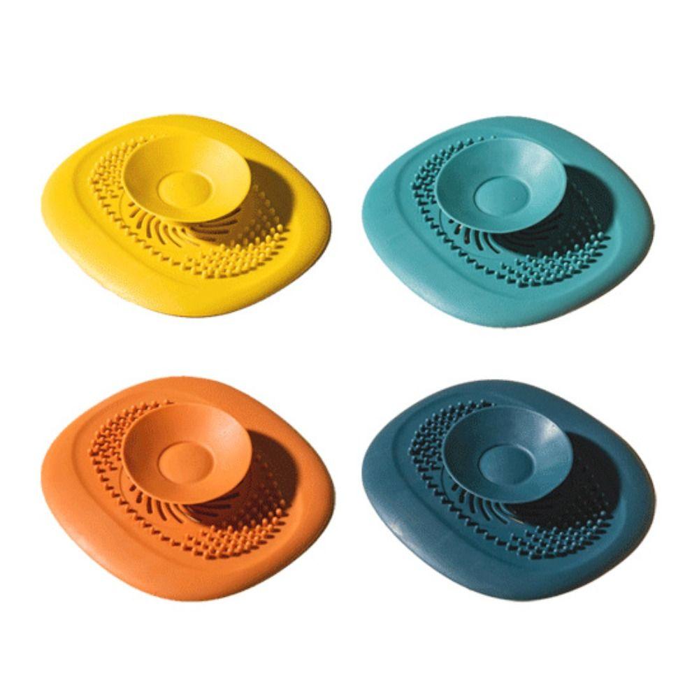 Deodorant Tool Drain Strainer Orange Blue Yellow Green Bathtub Filter Hair Catcher  Bathroom Shower