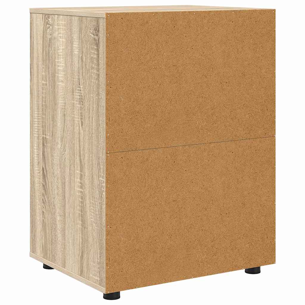 Storage Cabinet Sonoma Oak 60 x 48 x 81 cm Engineered Wood