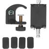 Data Collector Pole Clamp Bracket with and Phone Holder Portable Quick Release Clamp Universal GPS RTK Pole Clamp Holder