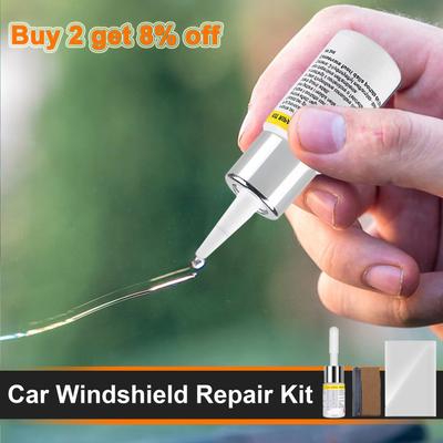 Outil de réparation de pare-brise fissuré DIY pour voiture Mise à niveau Liquide de réparation de verre automobile Restauration de fissure d'égratignure de vitre automobile Accessoires de voiture
