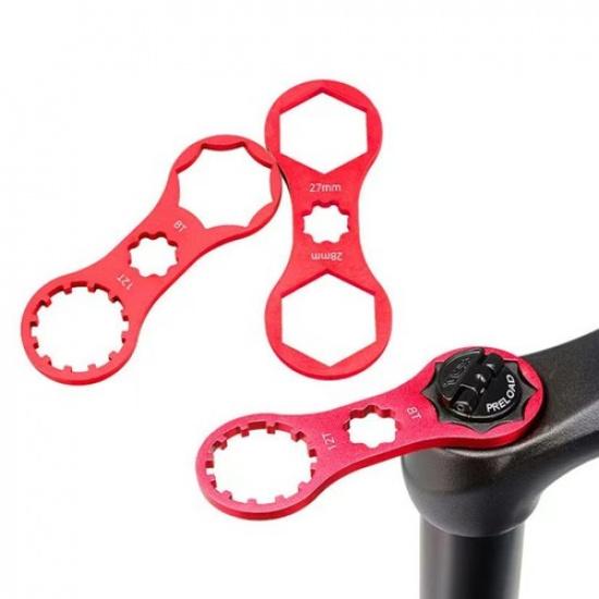 MTB Bicycle Wrench Red Spanner Wrench About 12g Aluminum Alloy Hot Sale