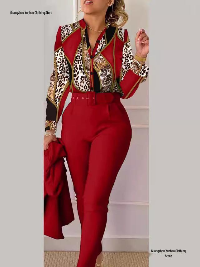 Spring Sweet Style Women's Polyester Long Sleeve Fashion Casual Set (No Jacket)