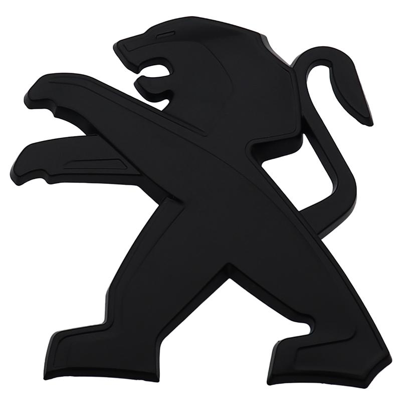 1pcs ABS 100mm 78mm Car Front logo Rear Bumper tail door trunk sticker car rear BEmblem sticker styling Accessories For Peugeot