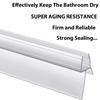 Shower Screen Door Seal Strip PVC Frameless Shower Door Bottom Seal with Drip Stripping Seal Sweep Water Blocking Strips