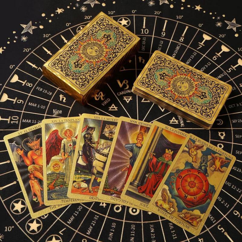 Datang Royal Gold Foil PET Waterproof Tarot Cards