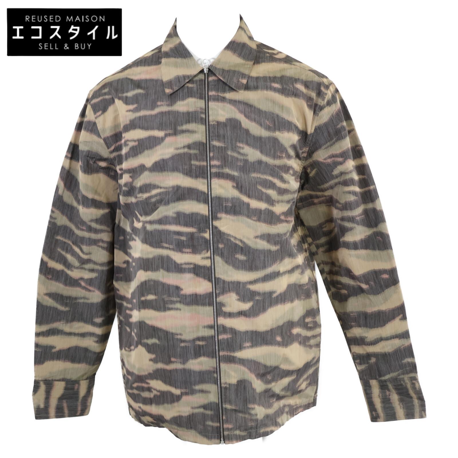 

JIL SANDER Nylon twill zip shirt jacket blouson Jacket 48 CamouflageUsed